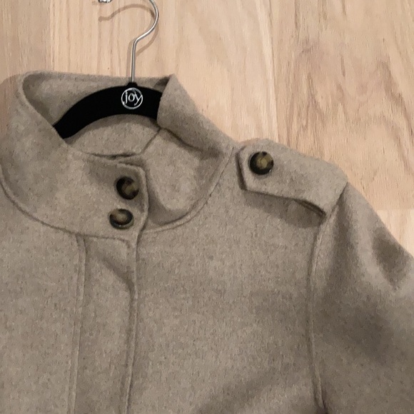 Zara Wool Blend Cape Sleeve Coat Medium - Picture 6 of 9